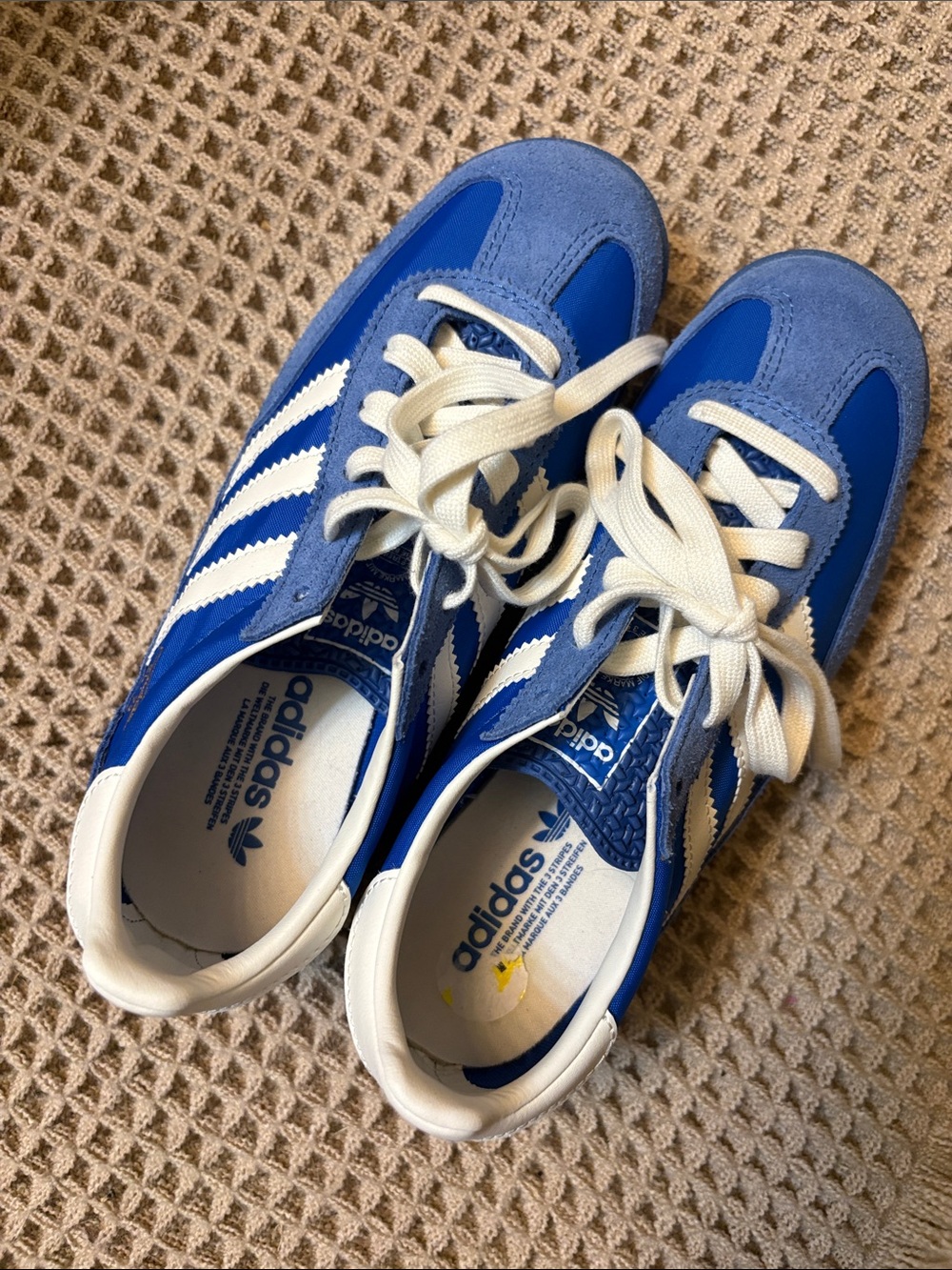 adidas Royal Blue & White Retro Sneakers